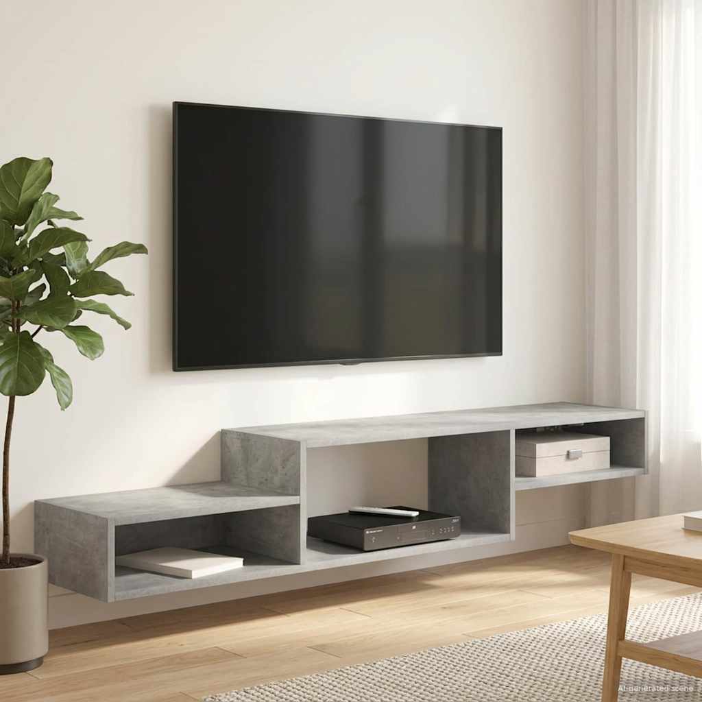 Seinälle kiinnitettävä TV-kaapisto Seinäkiinnitettävä