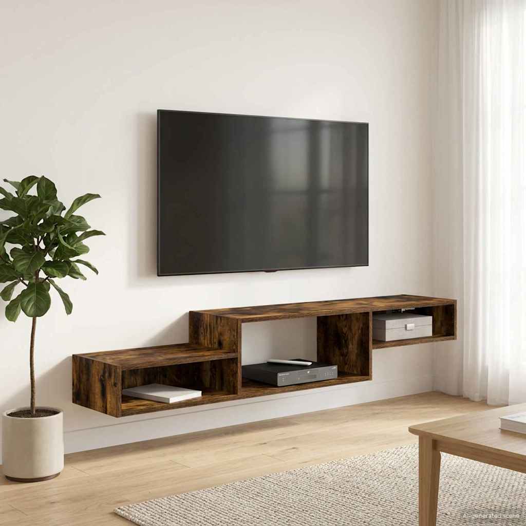 Seinälle kiinnitettävä TV-kaapisto Seinäkiinnitettävä Savutammi