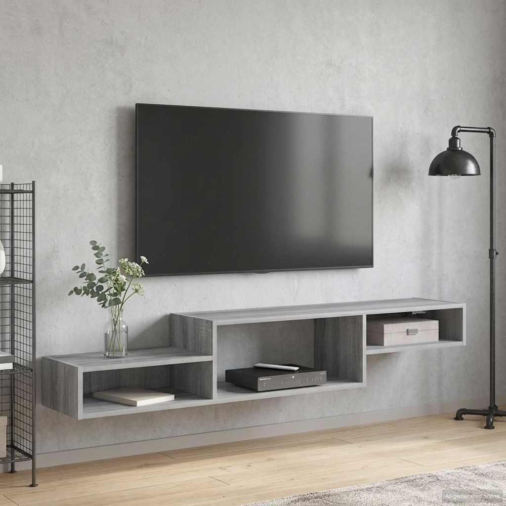 Seinälle kiinnitettävä TV-kaapisto Seinäkiinnitettävä