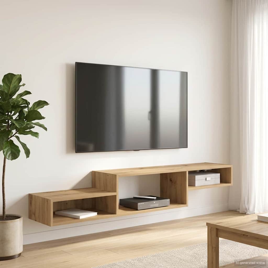 Seinälle kiinnitettävä TV-kaapisto Seinäkiinnitettävä