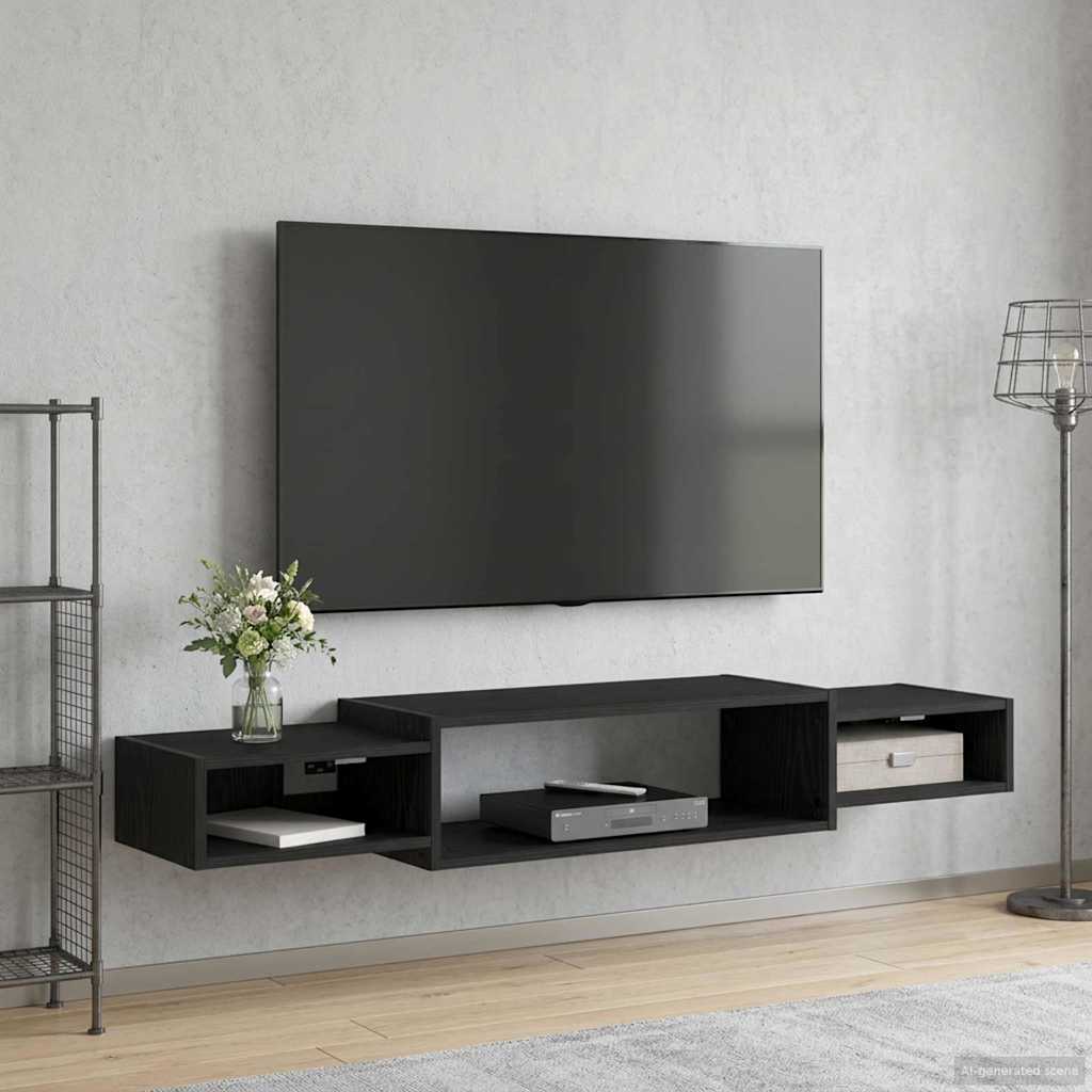 Seinälle kiinnitettävä TV-kaapisto Seinäkiinnitettävä