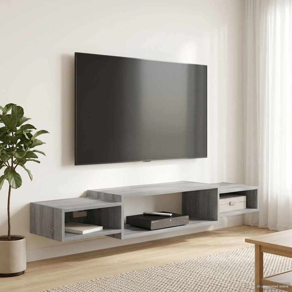 Seinälle kiinnitettävä TV-kaapisto Seinäkiinnitettävä