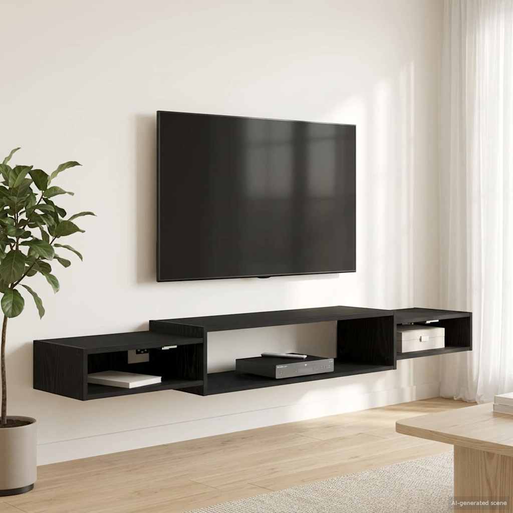 Seinälle kiinnitettävä TV-kaapisto Seinäkiinnitettävä