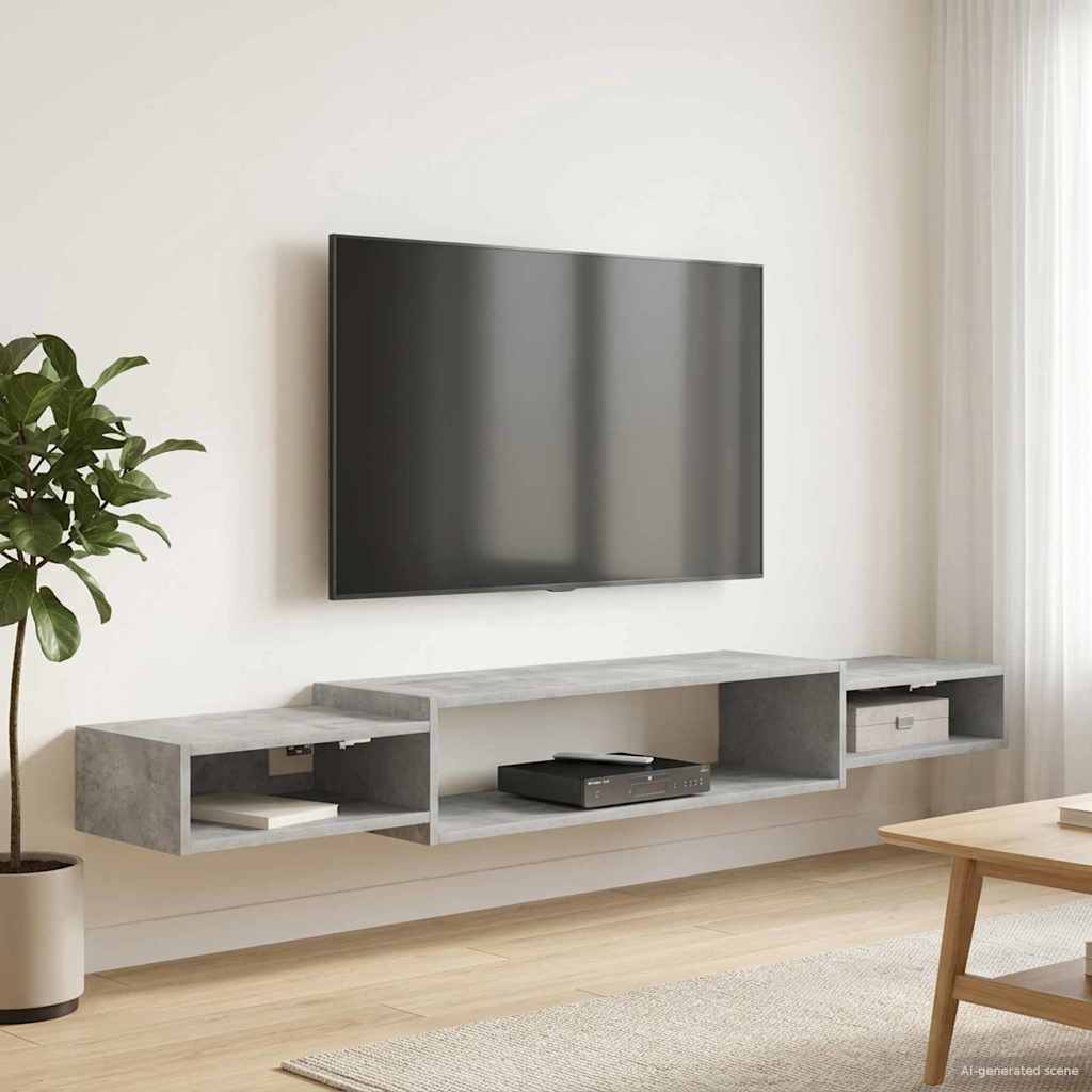 Seinälle kiinnitettävä TV-kaapisto Seinäkiinnitettävä