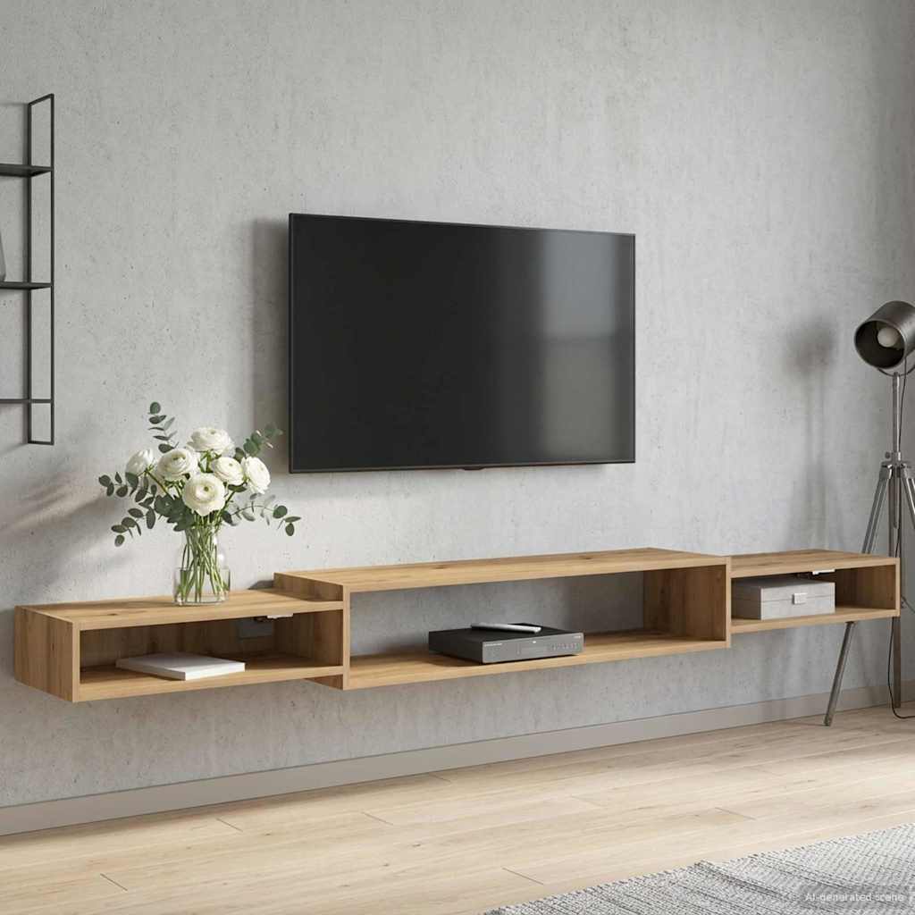 Seinälle kiinnitettävä TV-kaapisto Seinäkiinnitettävä