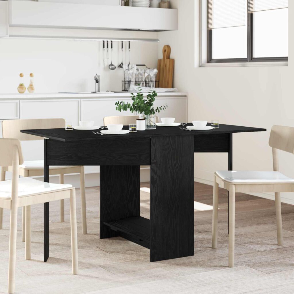 Ruokailupöytä 138 x 70 x 73,5 cm Tekninen puu Musta tammi