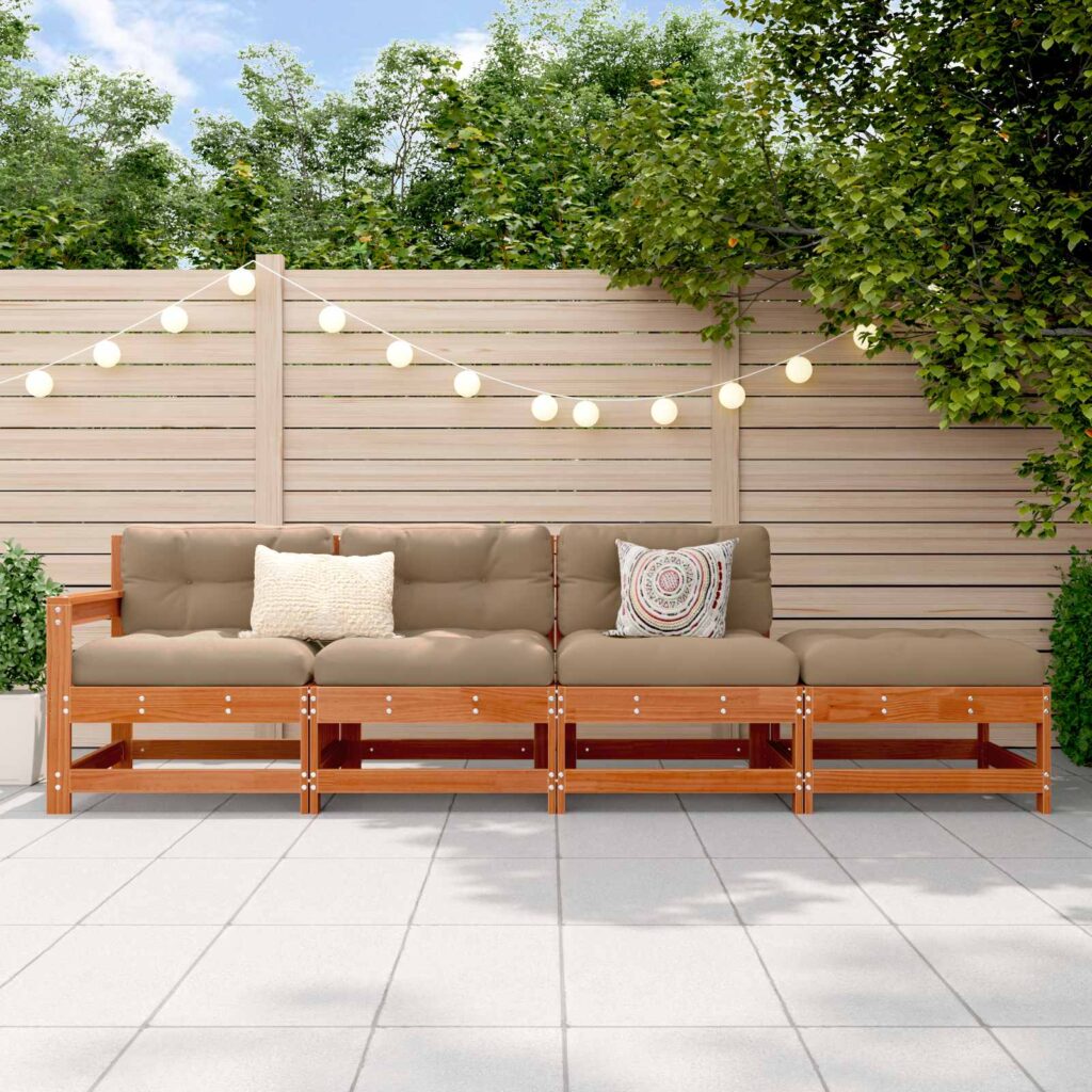 Kulmasohva Vahansävyinen Ruskea 252 x 62 x 70,5 cm