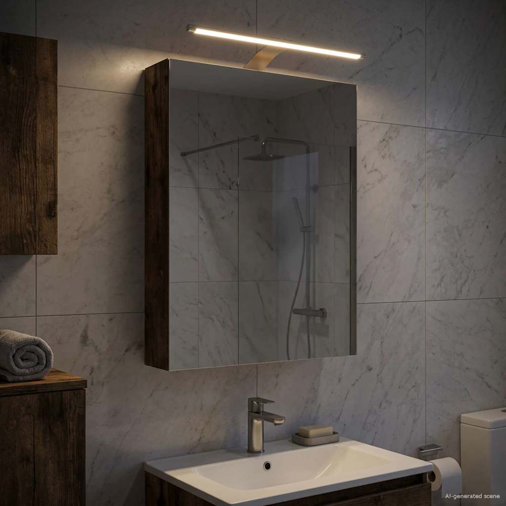 Kylpyhuoneen Peilikaappi ovella Savupähkinä 40 x 10,5 x 60,5 cm