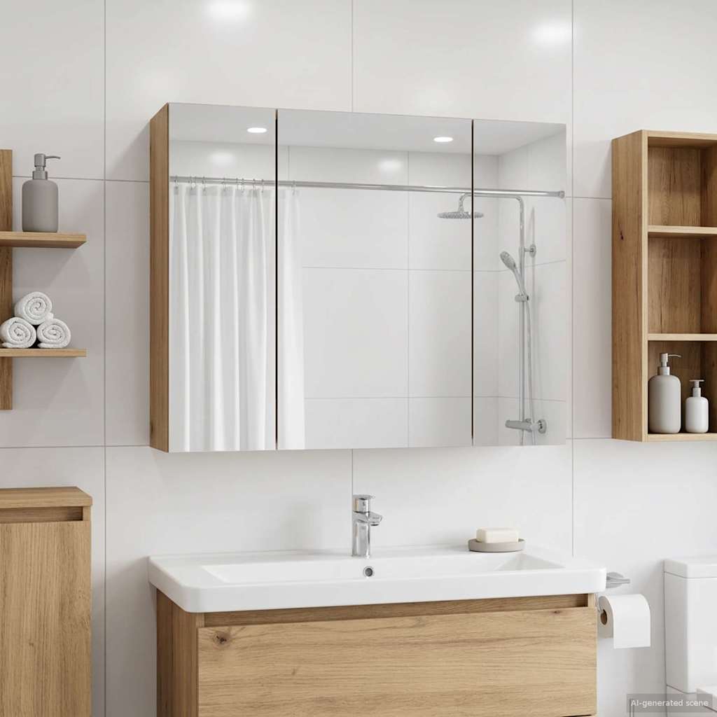 Kylpyhuoneen Peilikaappi Taidekoivu 60 x 14,5 x 50 cm