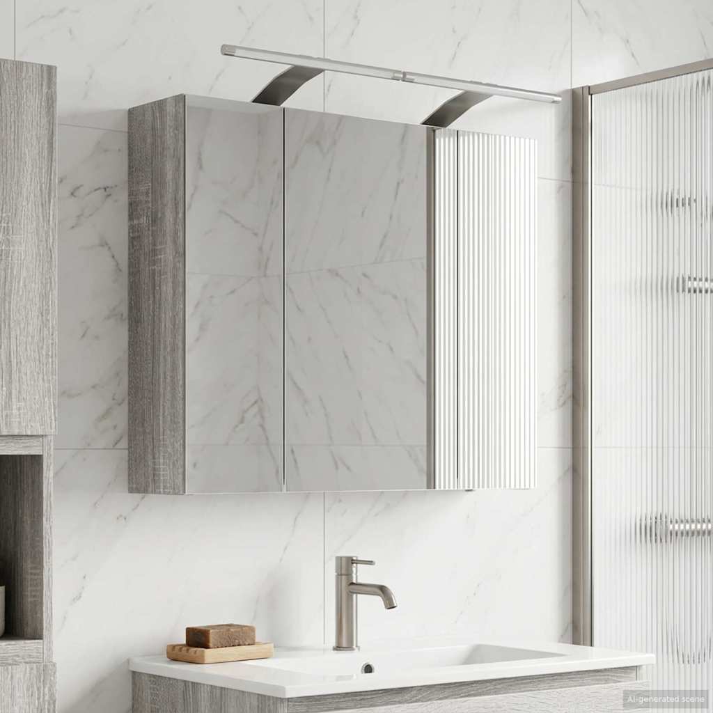 Kylpyhuoneen Peilikaappi Harmaa Sonoma 60 x 14,5 x 50 cm