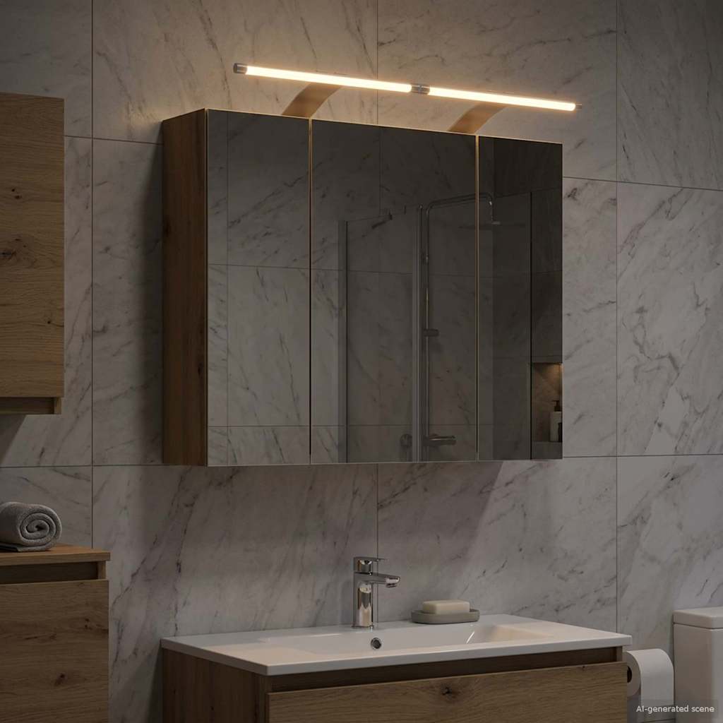 Kylpyhuoneen Peilikaappi Taidekoivu 60 x 14,5 x 50 cm