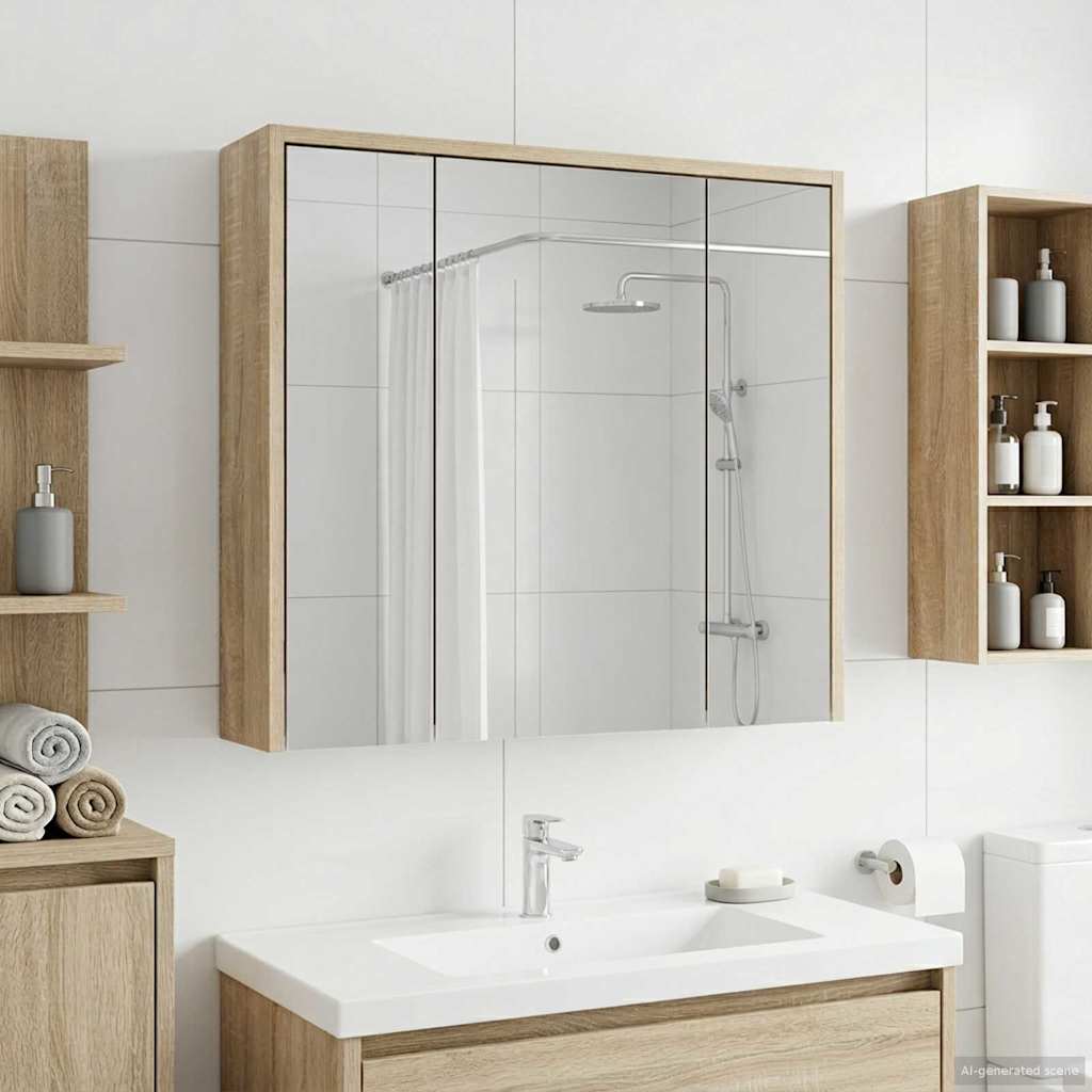 Kylpyhuoneen Peilikaappi Sonoman tammi 63,5 x 16 x 62,5 cm