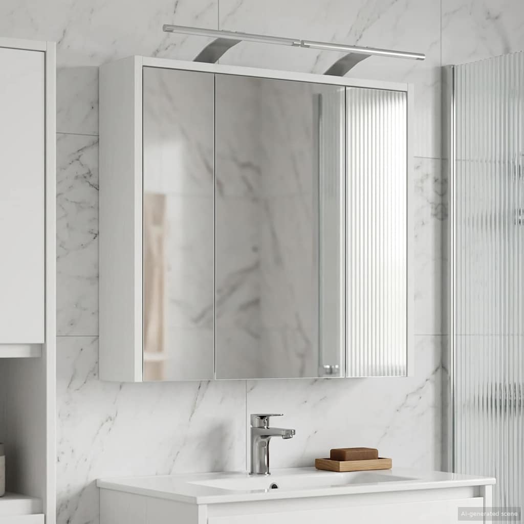 Kylpyhuoneen Peilikaappi Valkoinen 63,5 x 16 x 62,5 cm