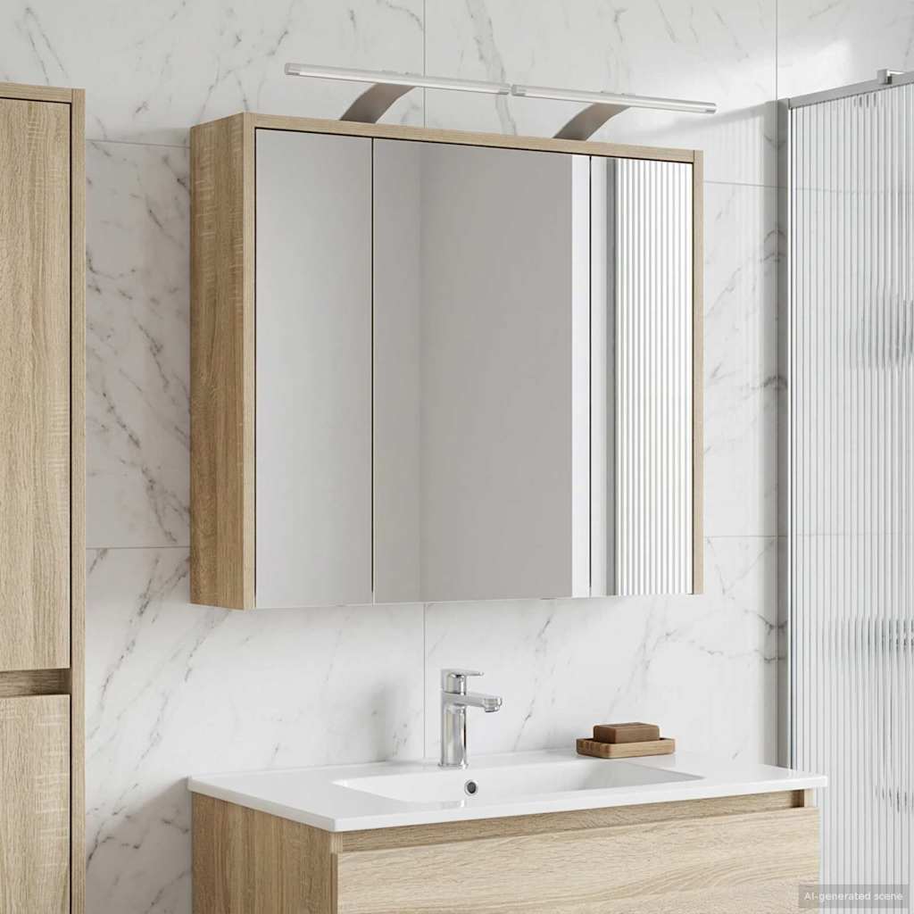 Kylpyhuoneen Peilikaappi Sonoman tammi 63,5 x 16 x 62,5 cm