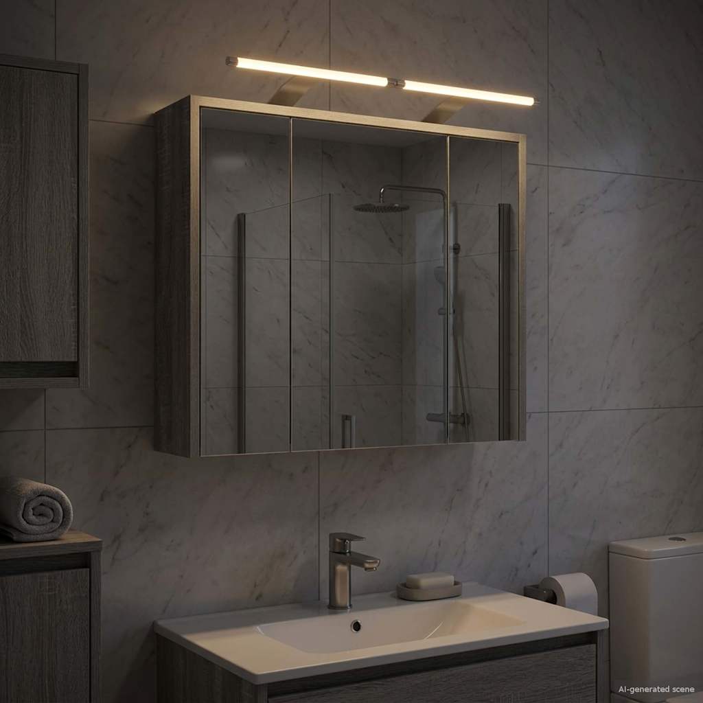 Kylpyhuoneen Peilikaappi Harmaa Sonoma 63,5 x 16 x 62,5 cm