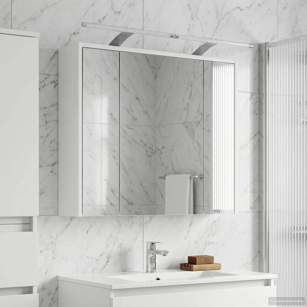 Kylpyhuoneen Peilikaappi Valkoinen 73,5 x 16 x 62,5 cm