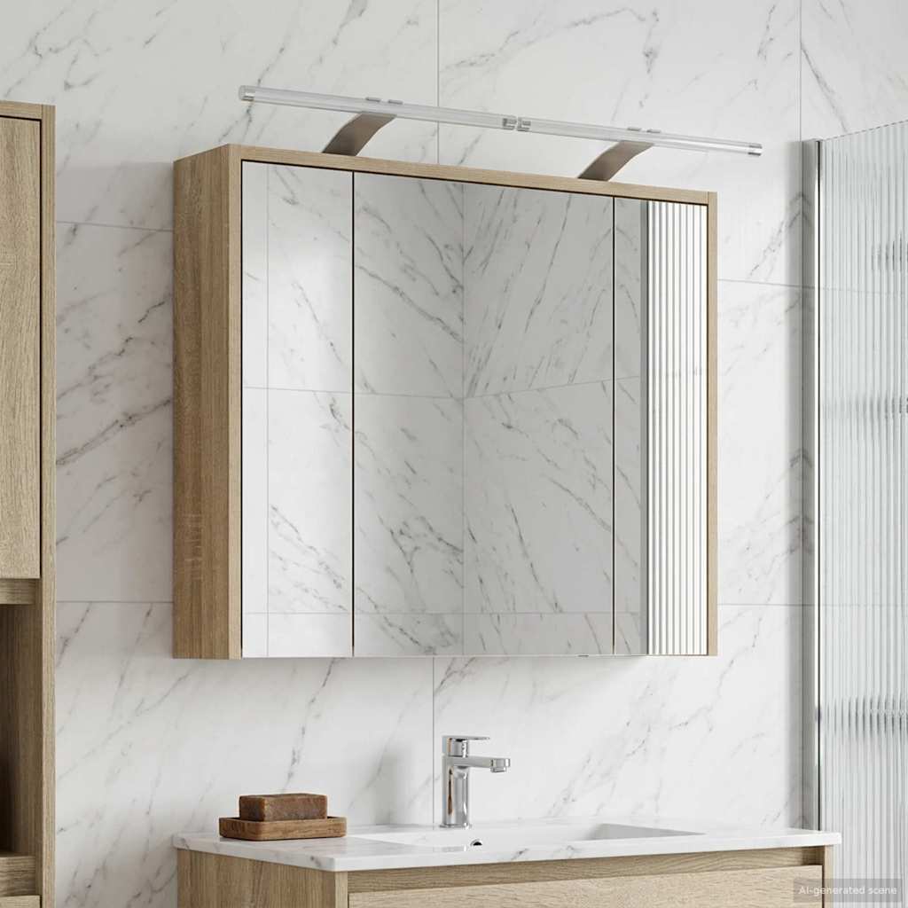 Kylpyhuoneen Peilikaappi Sonoman tammi 73,5 x 16 x 62,5 cm