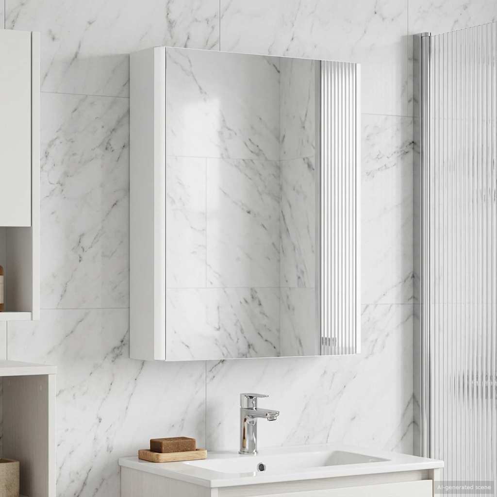 Kylpyhuoneen Peilikaappi Valkoinen 43 x 11,5 x 60,5 cm