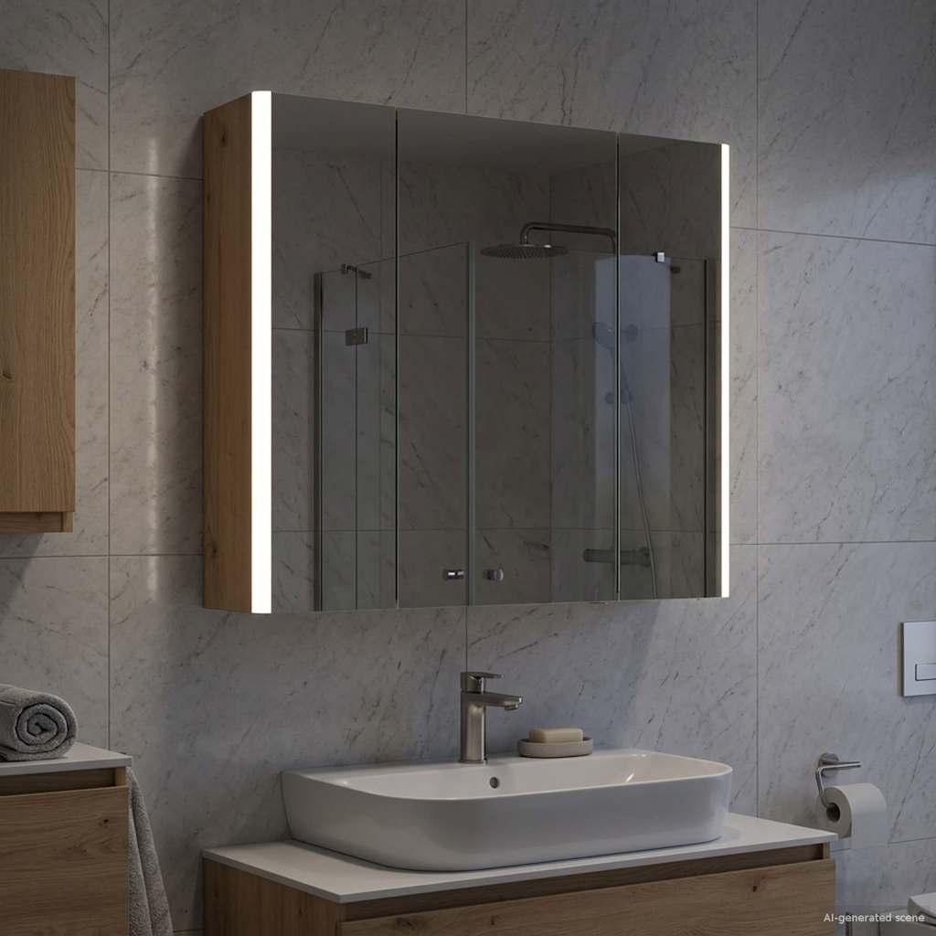 Kylpyhuoneen Peilikaappi Taidekoivu 63,5 x 15,5 x 60,5 cm