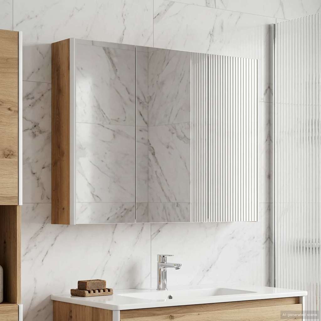 Kylpyhuoneen Peilikaappi Taidekoivu 103,5 x 15,5 x 70 cm