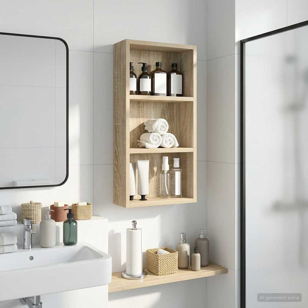 Kylpyhuoneen seinäkaappi Sonoman tammi 30 x 10 x 60,5 cm