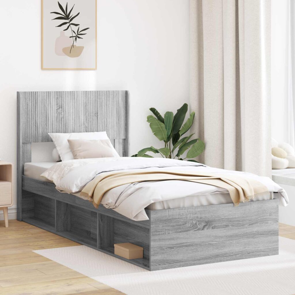 Päätylevy Harmaa sonoma Tekninen puu