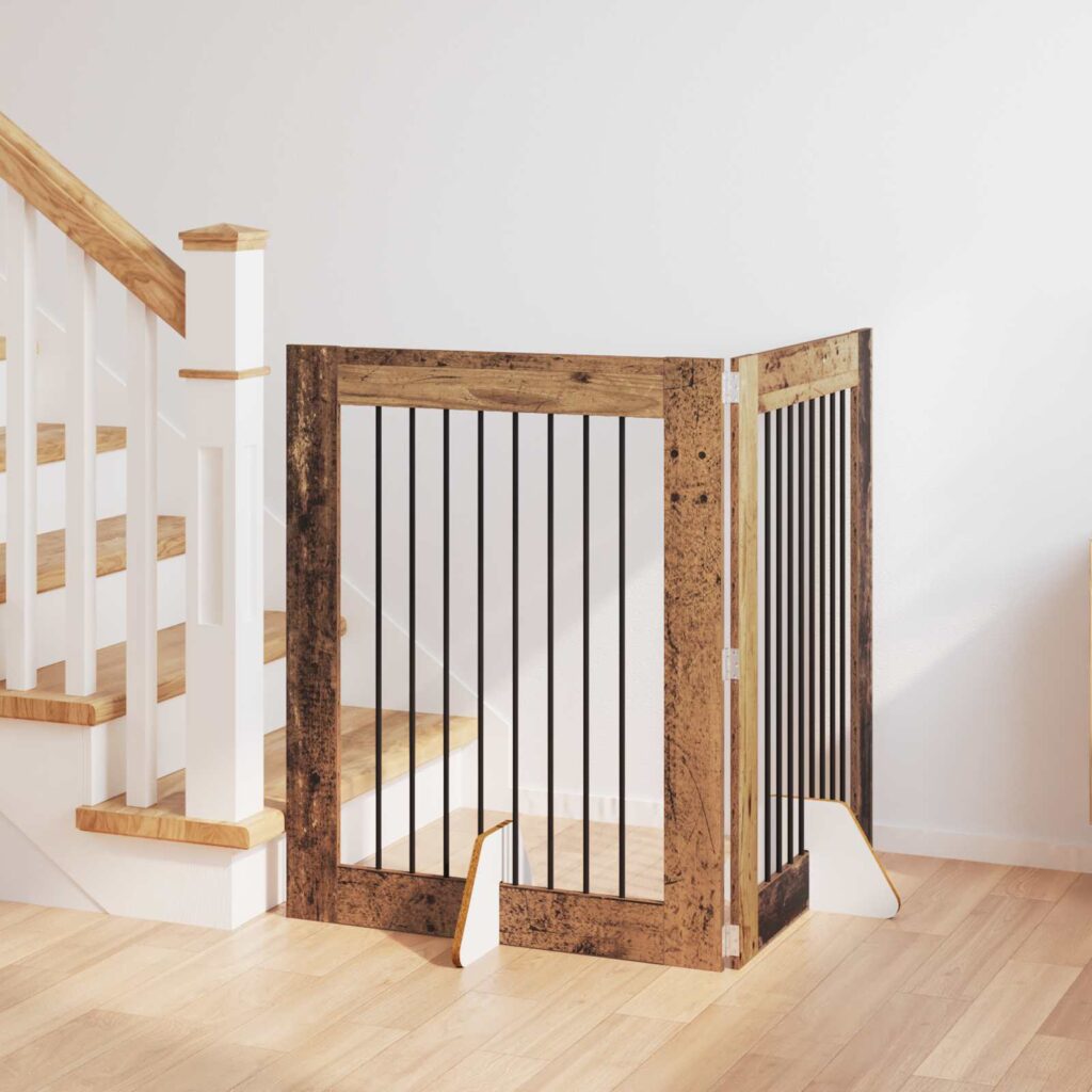 Koiraportti jaloilla 2 pcs Vanha puu 80 x 100 cm Tekninen puu