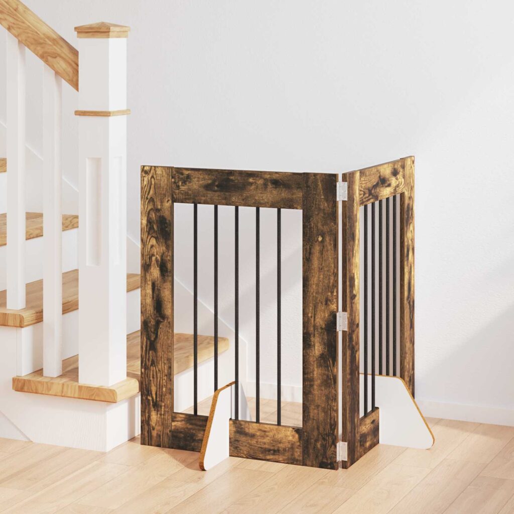 Koiraportti jaloilla 2 pcs Savutammi 60 x 80 cm Tekninen puu