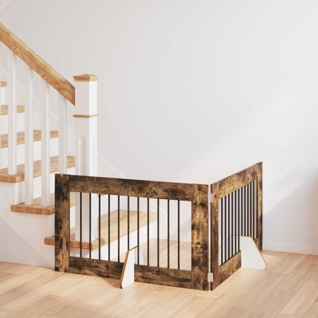 Koiraportti jaloilla 2 pcs Savutammi 100 x 60 cm Tekninen puu