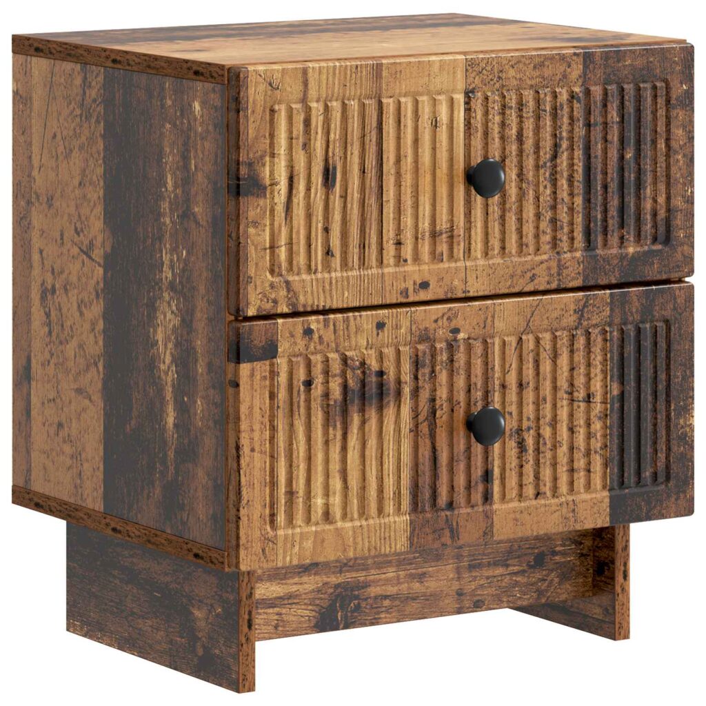 Yöpöytäkaappi Vanha puu 43 x 34,5 x 47,5 cm Tekninen puu