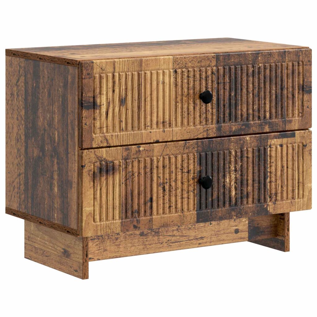 Yöpöytäkaappi Vanha puu 62 x 34,5 x 47,5 cm Tekninen puu