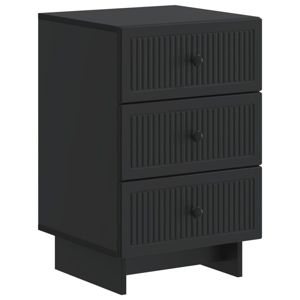 Yöpöytäkaappi Musta 43 x 41 x 66,5 cm Tekninen puu