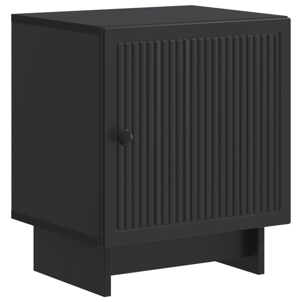 Yöpöytäkaappi Musta 43 x 34,5 x 50 cm Tekninen puu