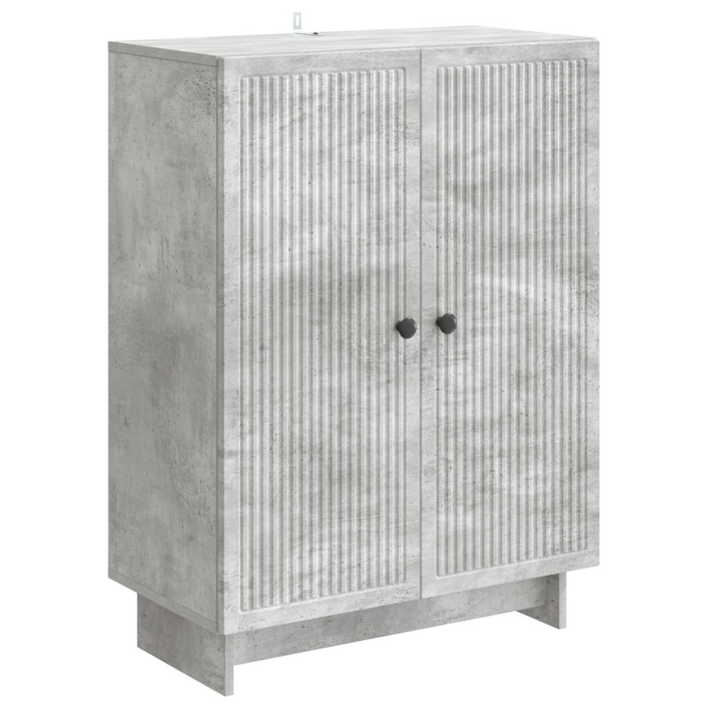 Sivupöytä Betoninharmaa 66 x 34,5 x 90 cm Tekninen puu