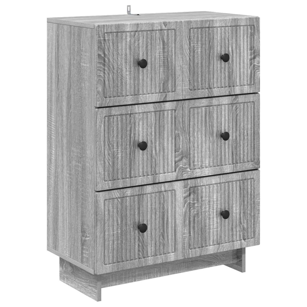 Laatikkokaappi Harmaa sonoma 66 x 34,5 x 90 cm Tekninen puu