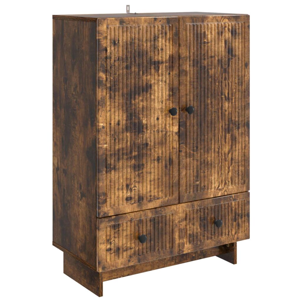 Sivupöytä Savustettu Tammi 66 x 34,5 x 95 cm Käsitelty puu