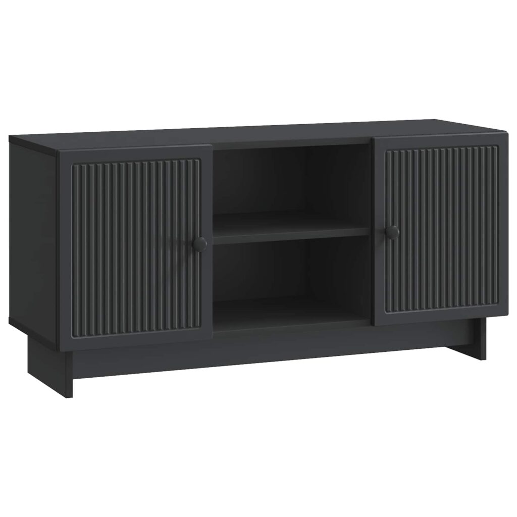 TV-kaappi Musta 102 x 34,5 x 50 cm Tekninen puu