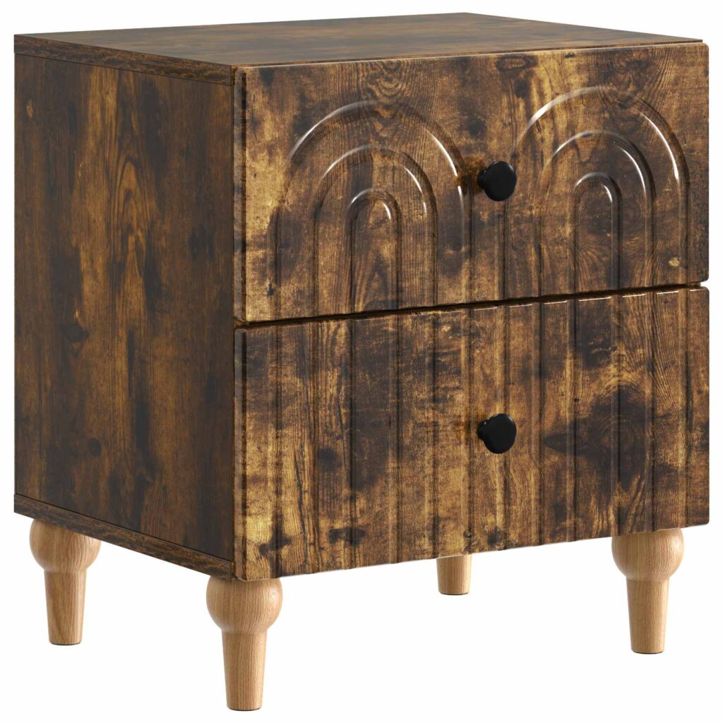 Yöpöytäkaappi Savutammi 43 x 34,5 x 48 cm Tekninen puu