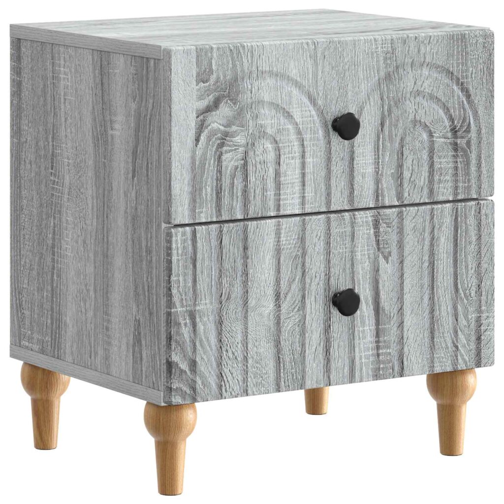 Yöpöytäkaappi Harmaa sonoma 43 x 34,5 x 48 cm Tekninen puu