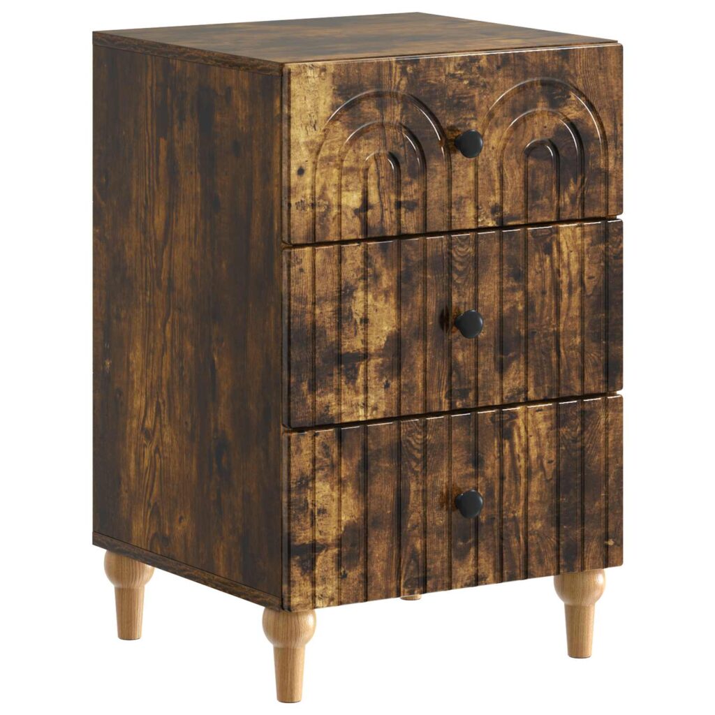 Yöpöytäkaappi Savutammi 43 x 41 x 66,5 cm Tekninen puu