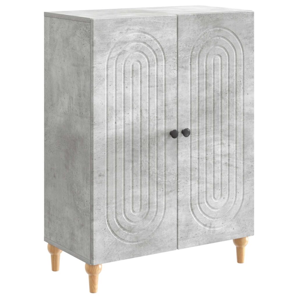 Sivupöytä Betoninharmaa 66 x 34,5 x 90 cm Tekninen puu