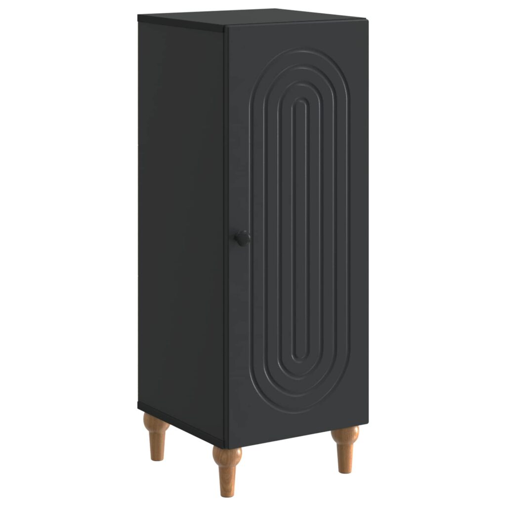 Sivupöytä Musta 33 x 34,5 x 90 cm Tekninen puu