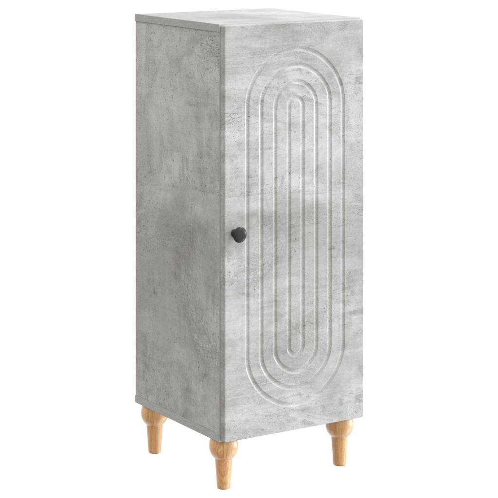 Sivupöytä Betoninharmaa 33 x 34,5 x 90 cm Tekninen puu