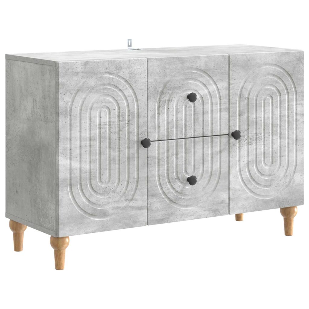 TV-kaappi Betoninharmaa 89 x 34,5 x 60 cm Tekninen puu