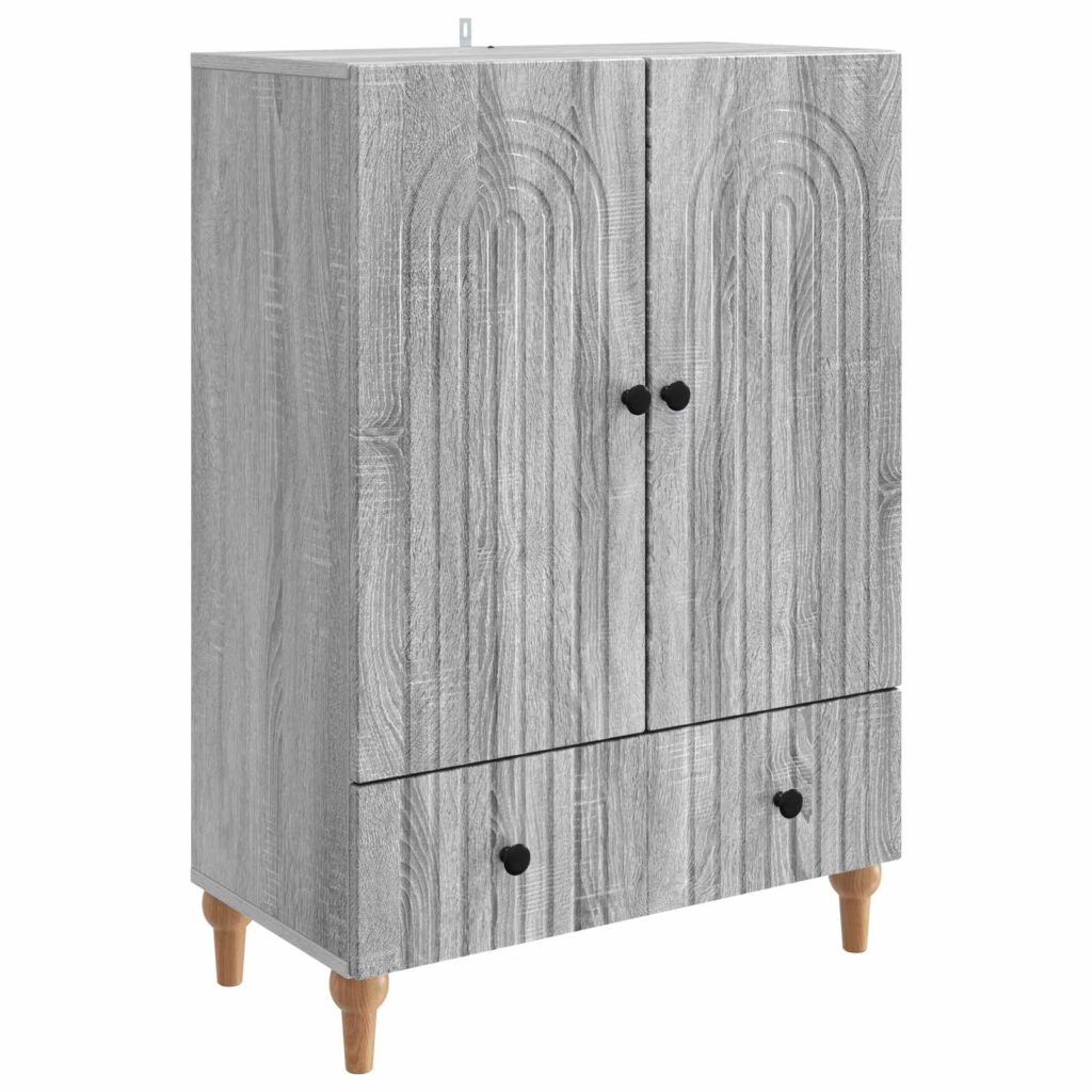 Sivupöytä Harmaa sonoma 66 x 34,5 x 95 cm Tekninen puu