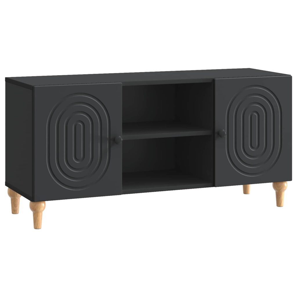 TV-kaappi Musta 102 x 34,5 x 50 cm Tekninen puu