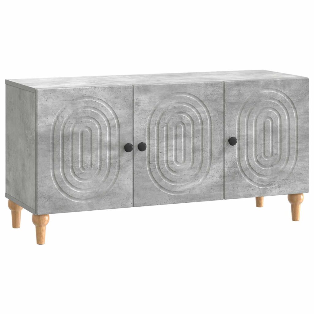 TV-kaappi Betoninharmaa 99 x 34,5 x 50 cm Tekninen puu