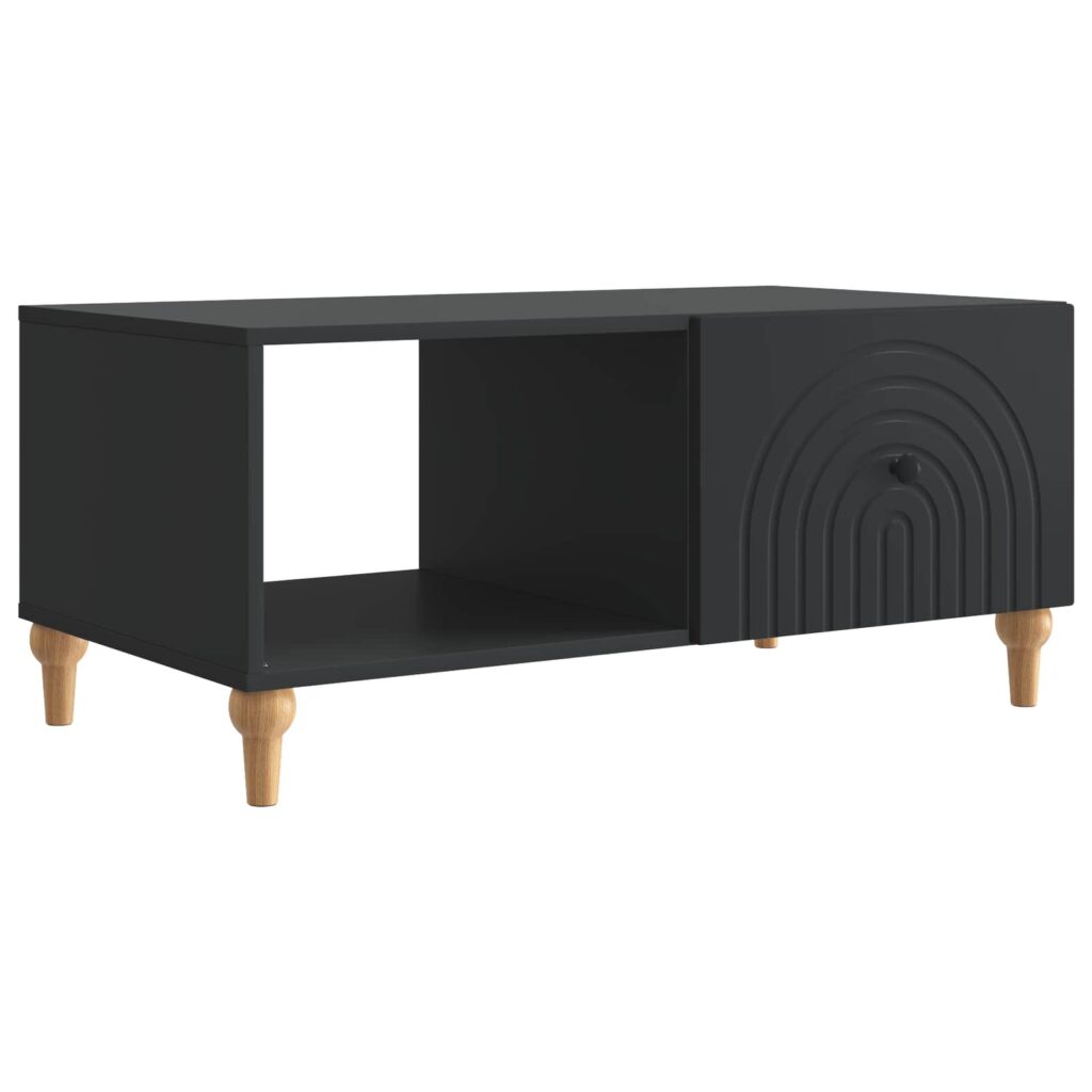 Sohvapöytä Musta 90 x 50 x 40 cm Tekninen puu