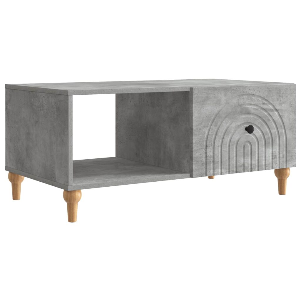 Sohvapöytä Betoninharmaa 90 x 50 x 40 cm Tekninen puu