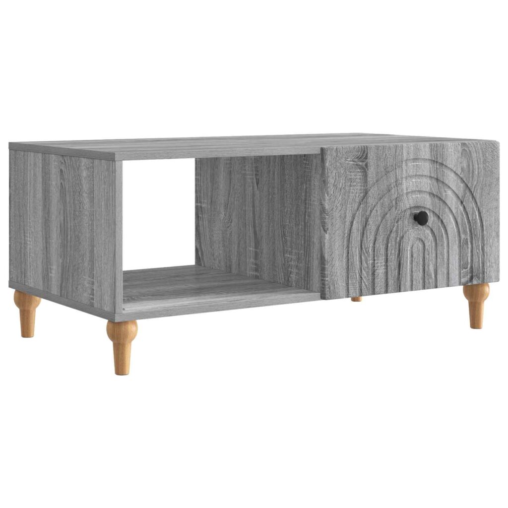 Sohvapöytä Harmaa sonoma 90 x 50 x 40 cm Tekninen puu